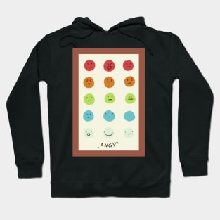 Colorful faces Hoodie